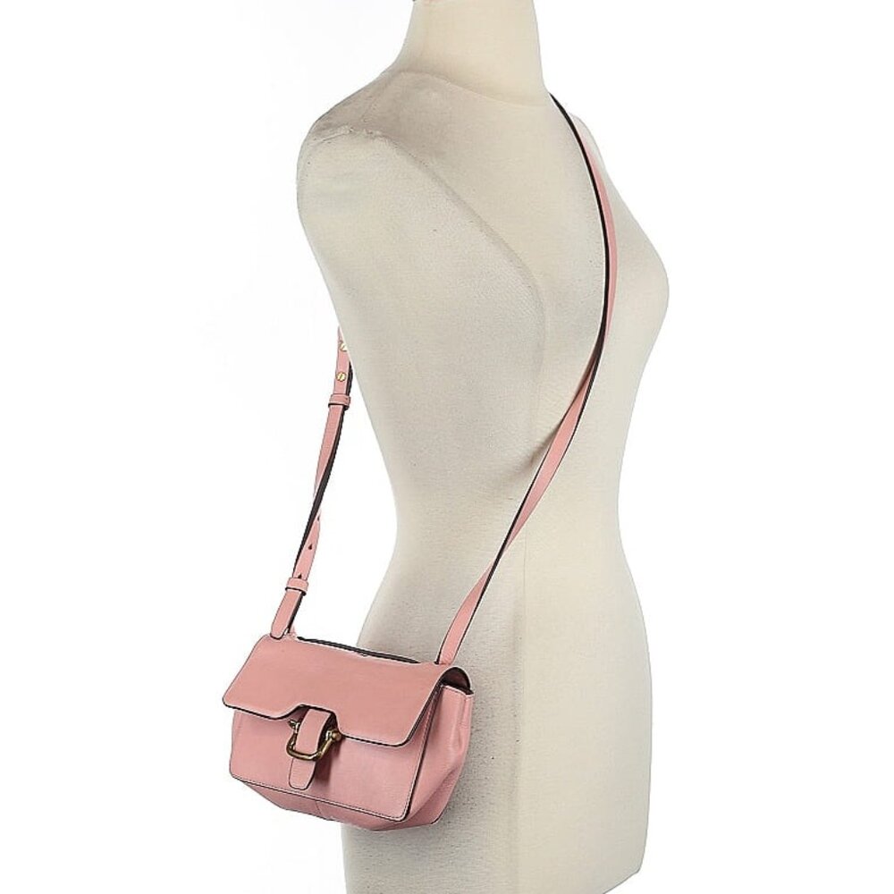 J.Crew Pink Leather Crossbody Bag
